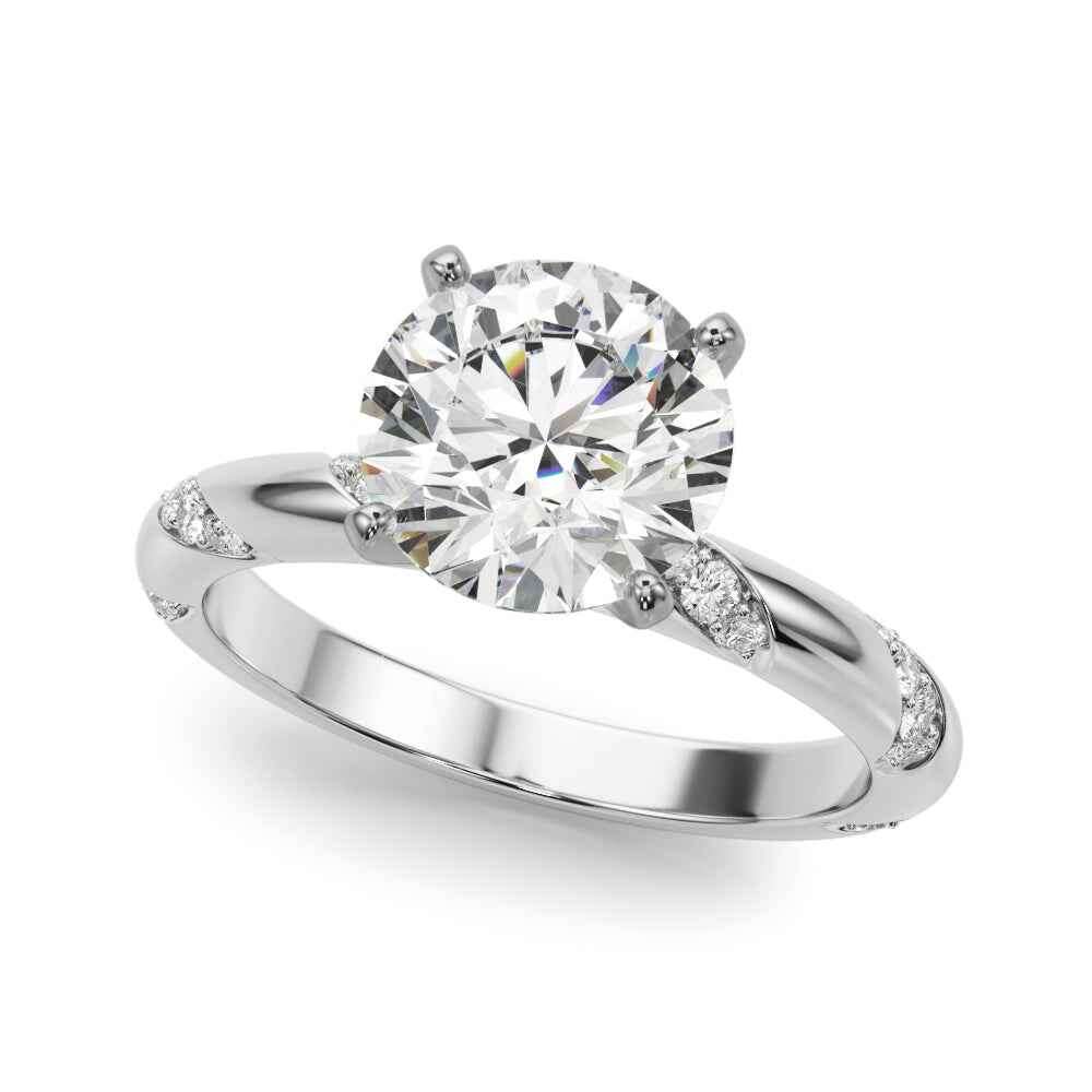 14k Yellow Gold 1/4 CTW Semi-Mount Engagement Ring - Style