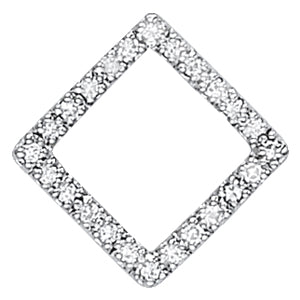 14kt White Gold 1/4 CTW SI2 H-I Diamond Pendant - STYLE