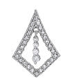 14kt White Gold 5/8 ct tw SI2, H-I Diamond Pendant Charm Style