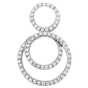 14kt White Gold 3/4 ct TW SI2, H-I Diamond Pendant Necklace (Chain Sold Separately) - STYLE