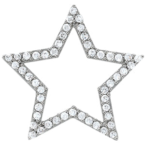1/2 ct TW SI2 H-I Diamond Solitaire Pendant Necklace in 14kt White Gold