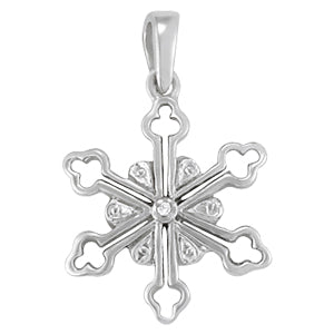 14kt White Gold Diamond Pendant Necklace (0.59 dwt, 1/20 ct tw SI2, H-I)