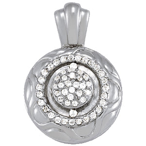 14kt White Gold 1/4 ct tw Diamond Pendant (Pendant Only)