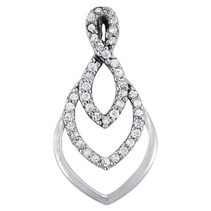 14kt White Gold Diamond Pendant Necklace (0.20 ct tw, SI2, H-I)