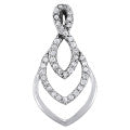 14kt White Gold Diamond Pendant Necklace (0.20 ct tw, SI2, H-I)