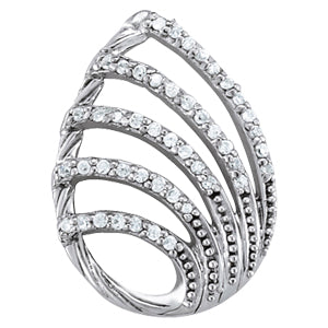 14kt White Gold 1/4 Carat TW SI2, H-I Diamond Pendant