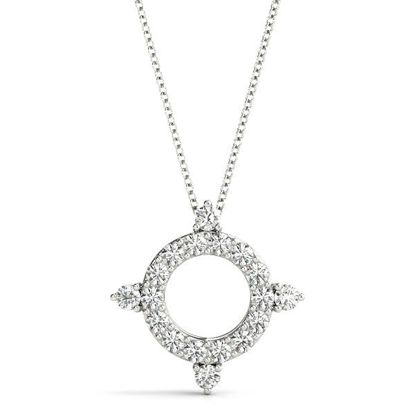 14kt White Gold 1/3 ct TW SI2 H-I Diamond Pendant