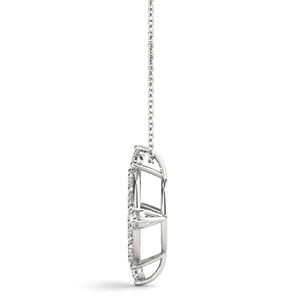 14kt White Gold 1/3 ct TW SI2 H-I Diamond Pendant