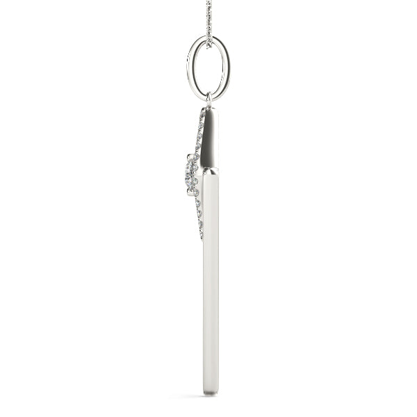 14kt White Gold 1/5 ct TDW SI2 H-I Diamond Fashion Pendant