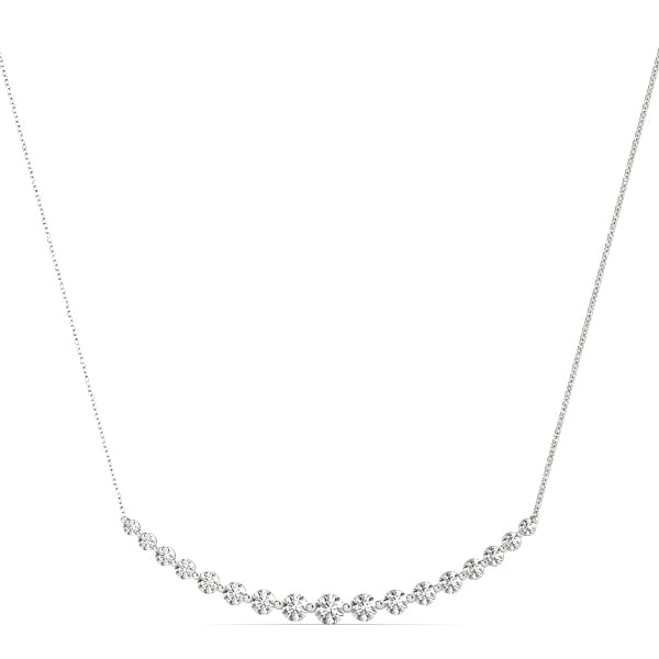 14kt White Gold 1 Carat SI2 H-I Diamond Pendant Necklace (Chain Sold Separately)