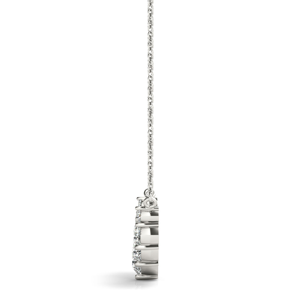 14kt White Gold 7/8 Carat TW SI2 H-I Diamond Fashion Pendant Necklace