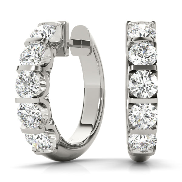 Classic Sterling Silver Hoop Earrings - Style #40654-1