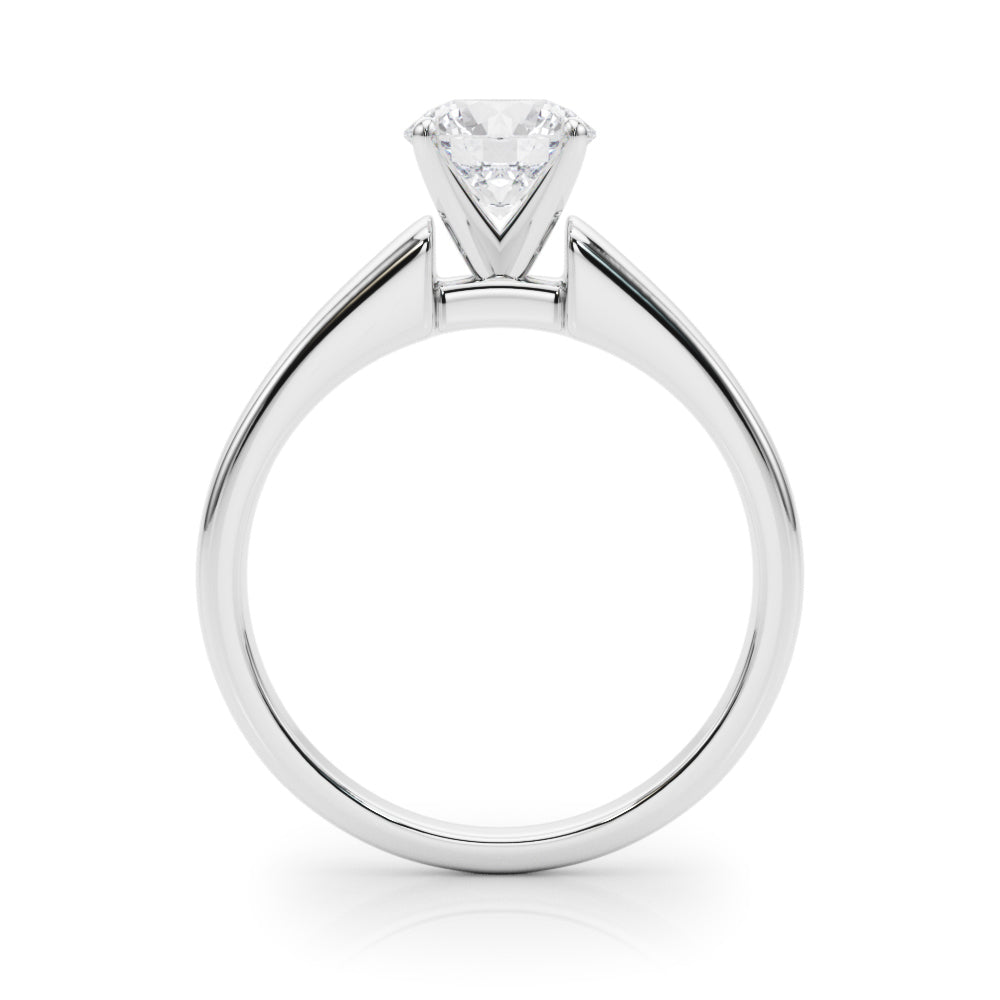 Exquisite 14kt White Gold Semi-Mount Ring Setting - Remount Your Dream Diamond