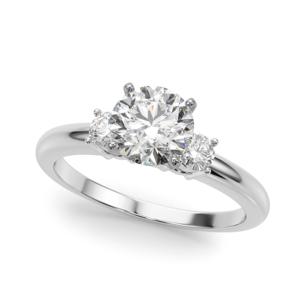 Elegant 14kt White Gold Semi-Mount Diamond Ring - 1/5 ct TW