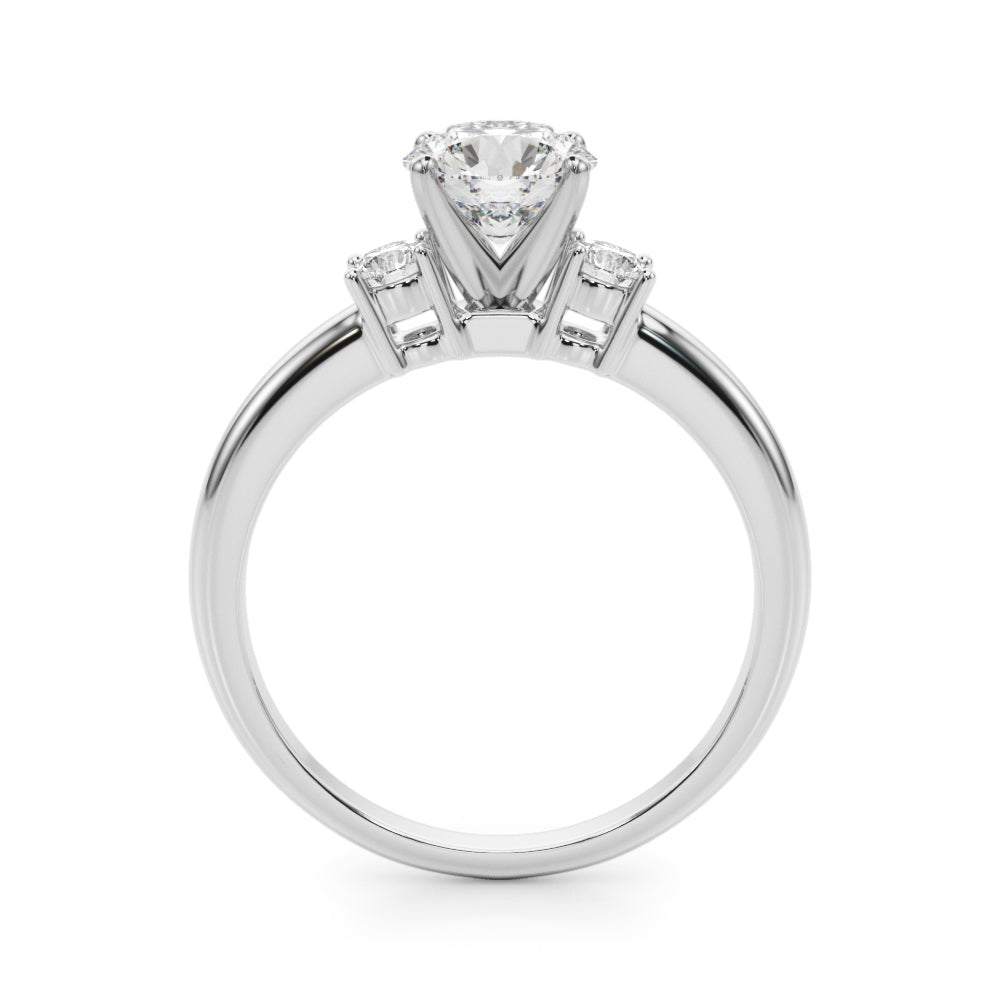 Elegant 14kt White Gold Semi-Mount Diamond Ring - 1/5 ct TW