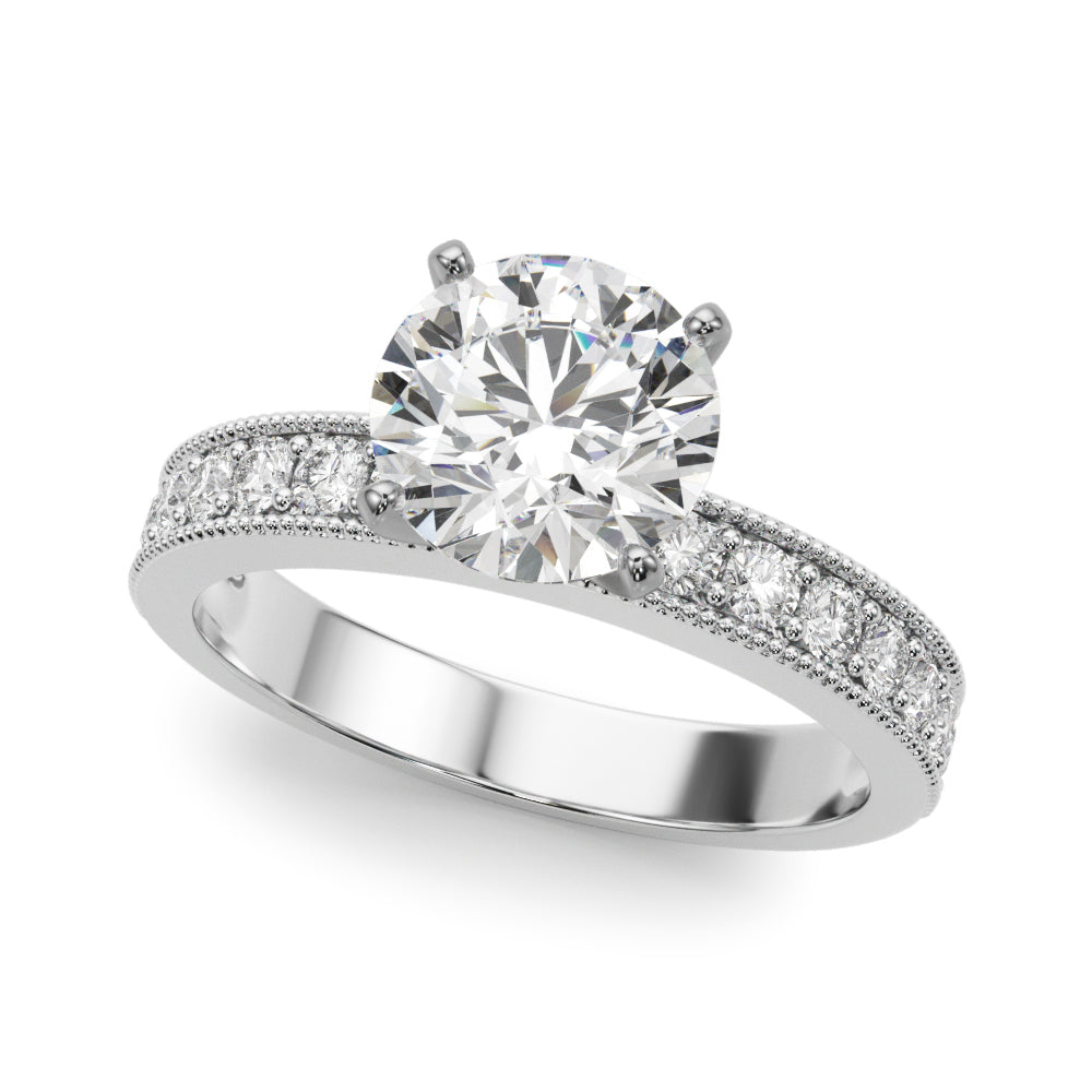 14kt White Gold 1/5 ct tw SI1-H Diamond Engagement Ring
