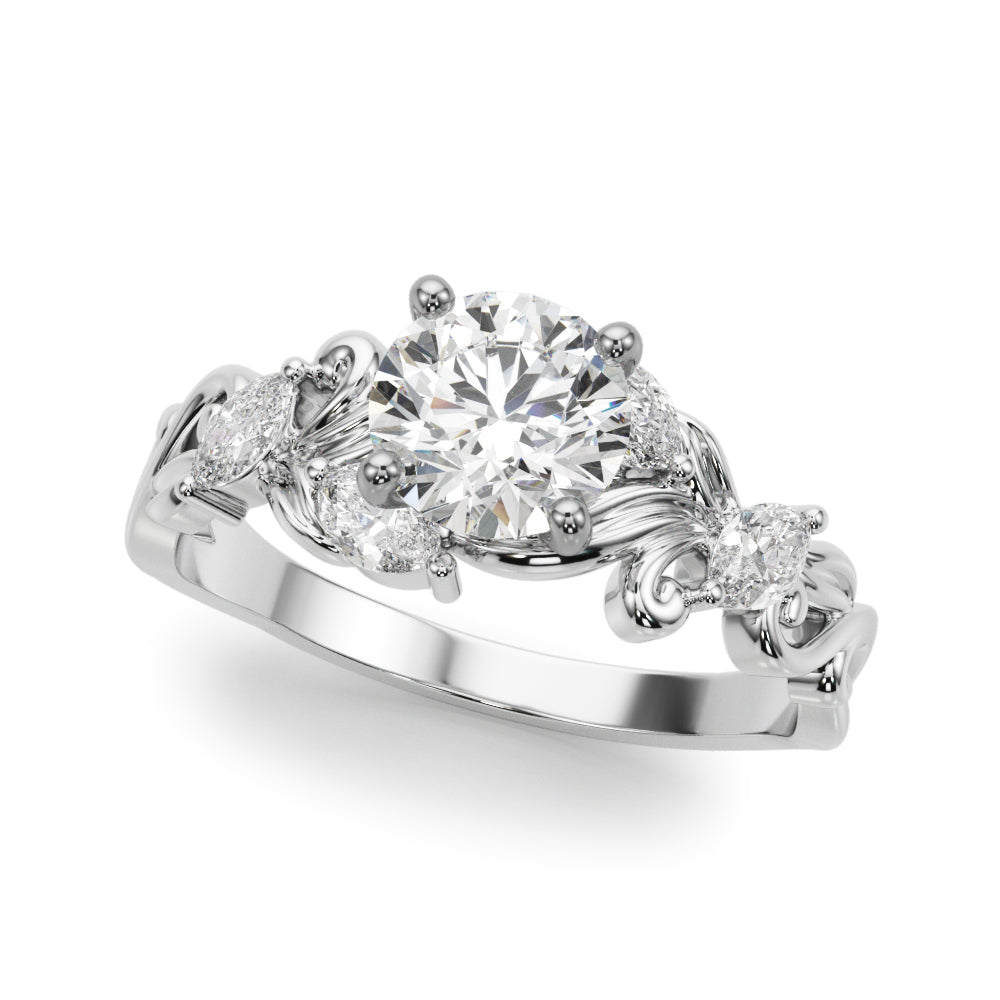 Elegant 14kt White Gold 1/4 CTW Diamond Engagement Ring - Style
