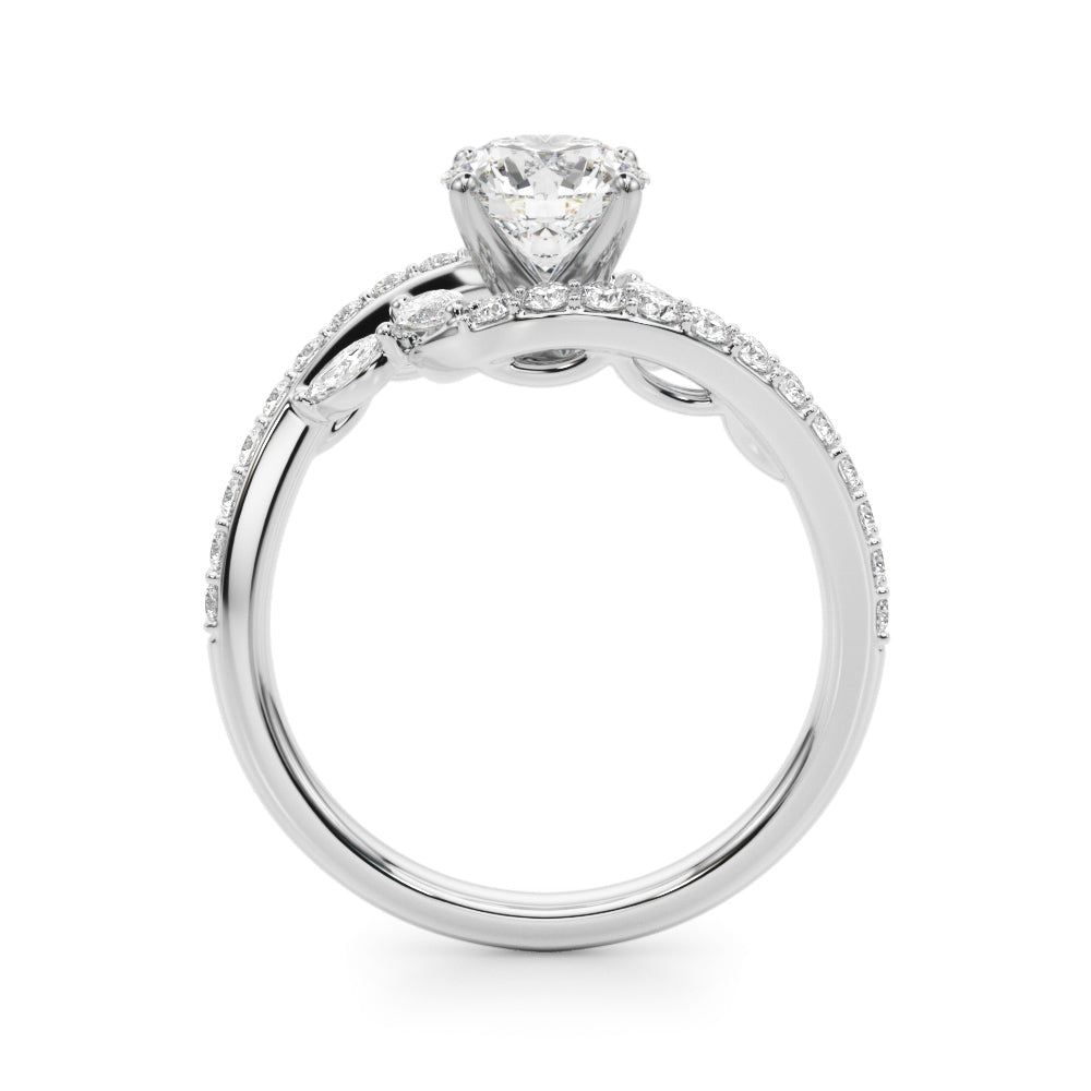 Exquisite 14kt White Gold Engagement Ring - 5/8 ct tw SI1-SI2 G-H Diamonds