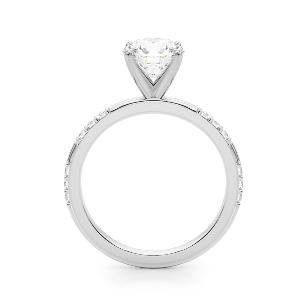 14kt Yellow Gold Engagement Ring with 1/5 ct tw SI1-SI2, G-H Diamonds - Timeless Elegance