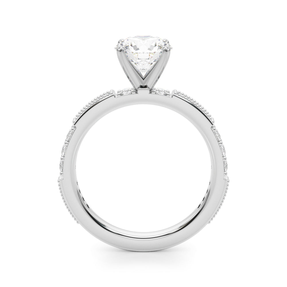 Elegant 14k Yellow Gold Engagement Ring - 3/8 ct tw SI1-SI2 G-H Diamonds