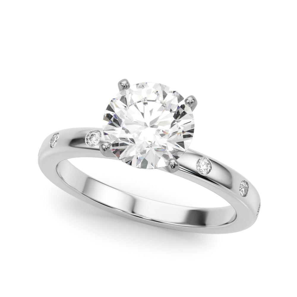 14kt Yellow Gold Semi-Mount Diamond Ring - STYLE