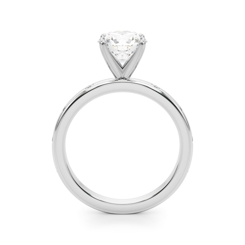 14kt Yellow Gold Semi-Mount Diamond Ring - STYLE