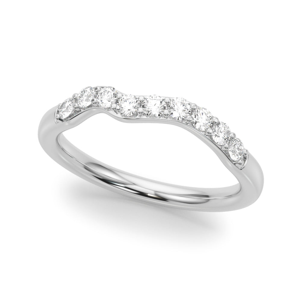 14kt White Gold 1/4 ct TW SI1-SI2 G-H Diamond Wedding Band - Style