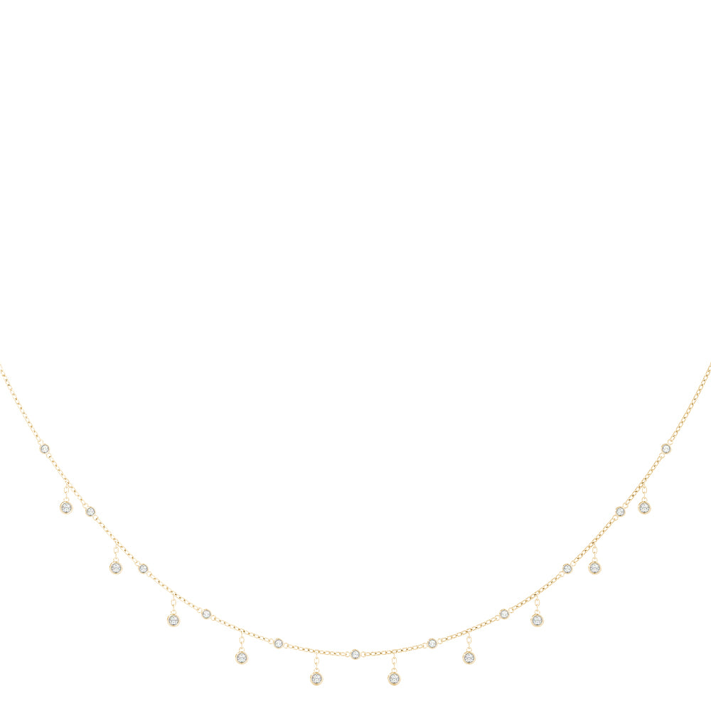Elegant 14kt White Gold 1 1/3 CTW Diamond Necklace - STYLE