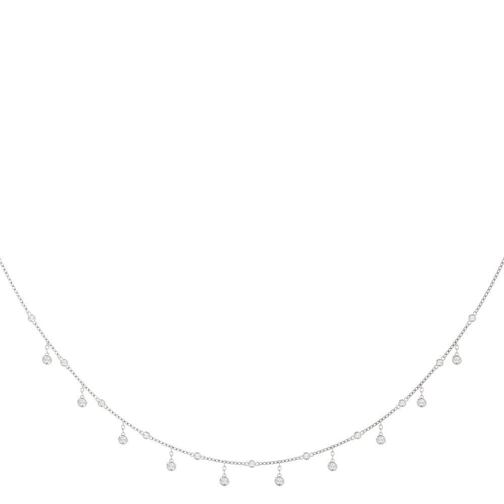 Elegant 14kt White Gold 1 1/3 CTW Diamond Necklace - STYLE