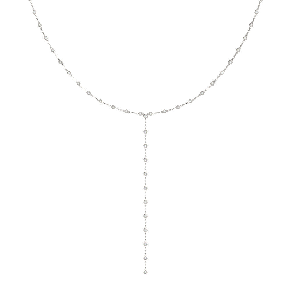 Elegant 14kt White Gold 2 5/8 ct TW Diamond Necklace - STYLE