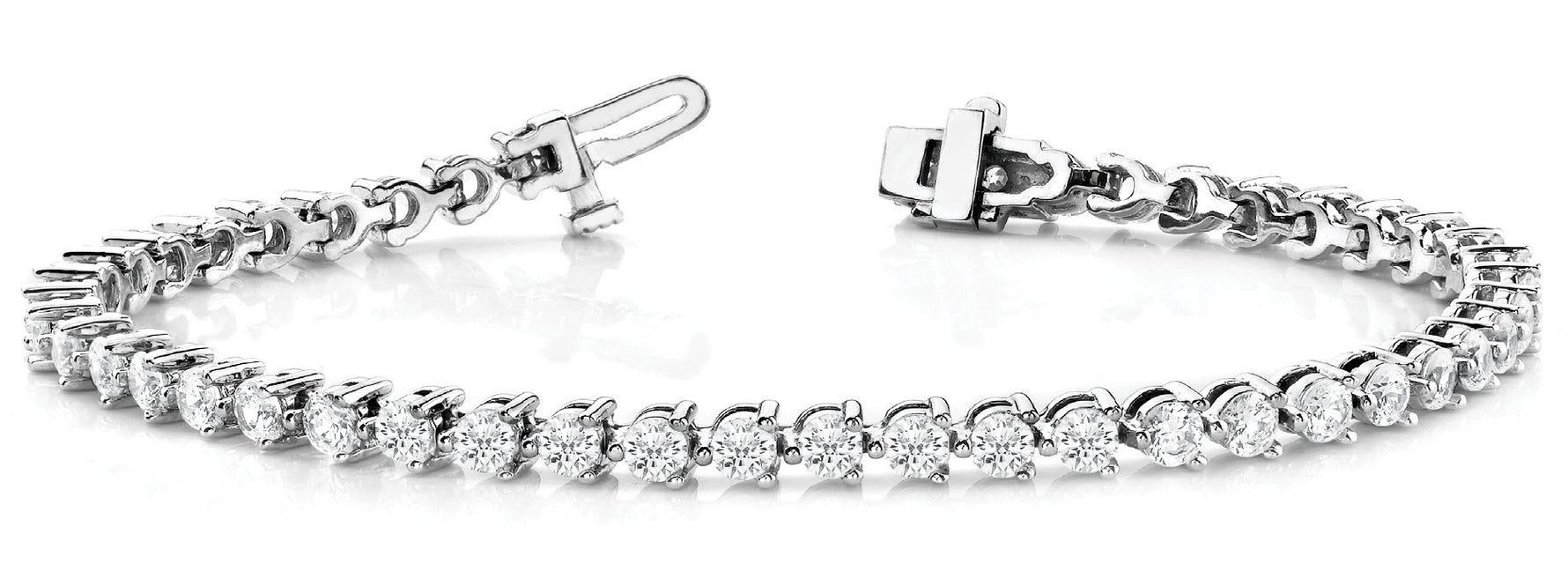 Elegant Line Prong Set Bracelet