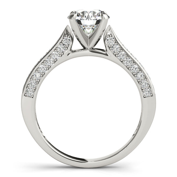 14kt White Gold 7/8 ct TW SI1-SI2, G-H Diamond Engagement Ring Setting - Style