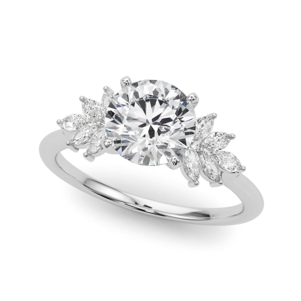 Elegant 14kt White Gold 1/3 CTW SI1-SI2 G-H Diamond Engagement Ring