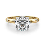 14k Yellow Gold 1/4 CTW Semi-Mount Engagement Ring - Style 