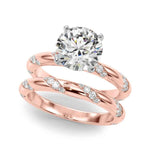 14k Yellow Gold 1/4 CTW Semi-Mount Engagement Ring - Style 