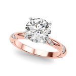 14k Yellow Gold 1/4 CTW Semi-Mount Engagement Ring - Style 