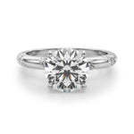14k Yellow Gold 1/4 CTW Semi-Mount Engagement Ring - Style 