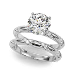 14k Yellow Gold 1/4 CTW Semi-Mount Engagement Ring - Style 