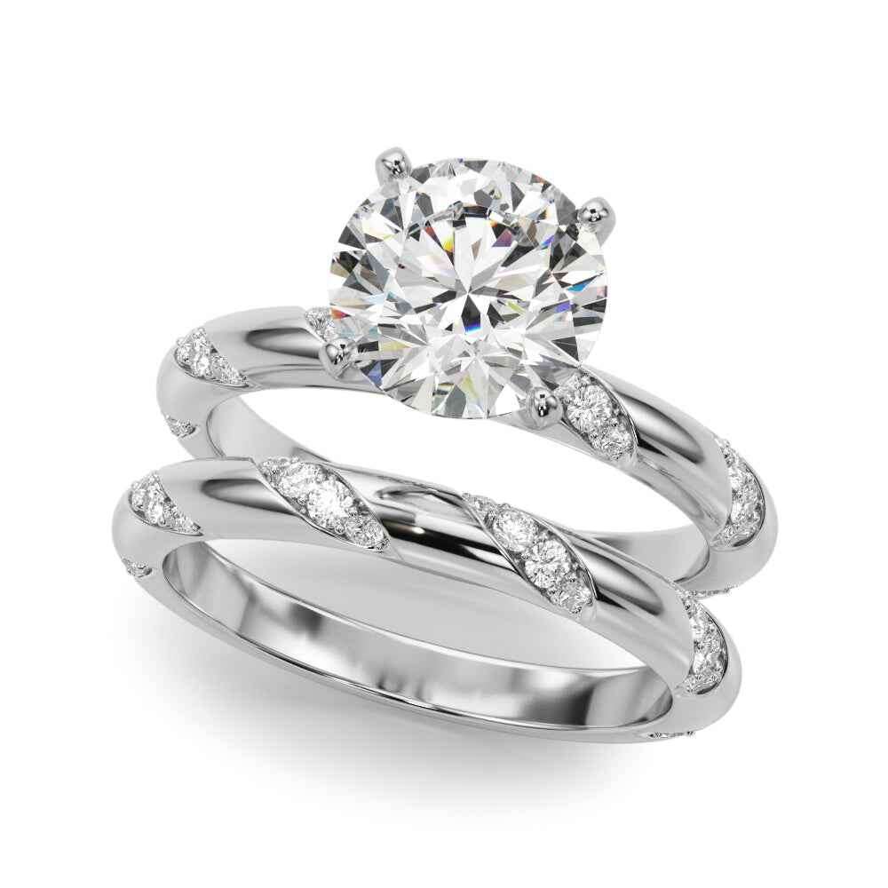 14k Yellow Gold 1/4 CTW Semi-Mount Engagement Ring - Style 