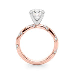 14k Yellow Gold 1/4 CTW Semi-Mount Engagement Ring - Style 