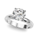14kt White Gold 1/8 CTW Diamond Semi-Mount Ring Setting - Style 