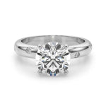 14kt White Gold 1/8 CTW Diamond Semi-Mount Ring Setting - Style 