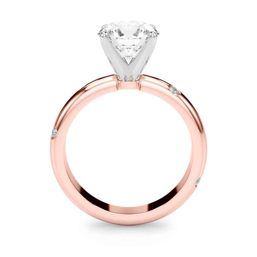 14kt White Gold 1/8 CTW Diamond Semi-Mount Ring Setting - Style 