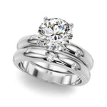 14kt White Gold 1/8 CTW Diamond Semi-Mount Ring Setting - Style 