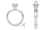 14kt White Gold 1/8 CTW Diamond Semi-Mount Ring Setting - Style 