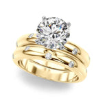 14kt White Gold 1/8 CTW Diamond Semi-Mount Ring Setting - Style 
