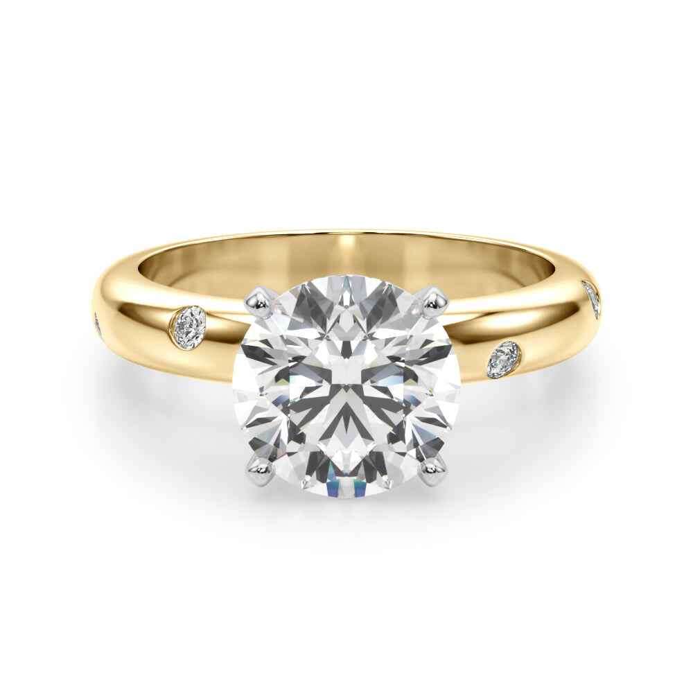 14kt White Gold 1/8 CTW Diamond Semi-Mount Ring Setting - Style 