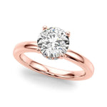 14kt White Gold 1 CT Round Diamond Semi-Mount Engagement Ring