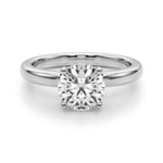 14kt White Gold 1 CT Round Diamond Semi-Mount Engagement Ring