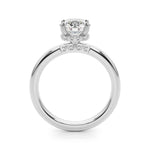 14kt White Gold 1 CT Round Diamond Semi-Mount Engagement Ring